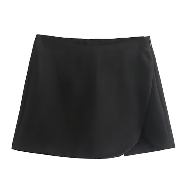 Korte skjørtløftende hofteshorts SVART L Black L