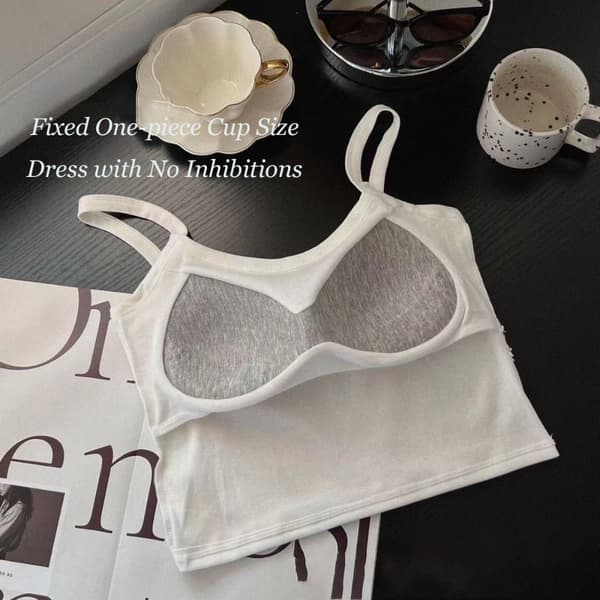 Toppi Crop Topit VAALEANHARMAA Light Grey