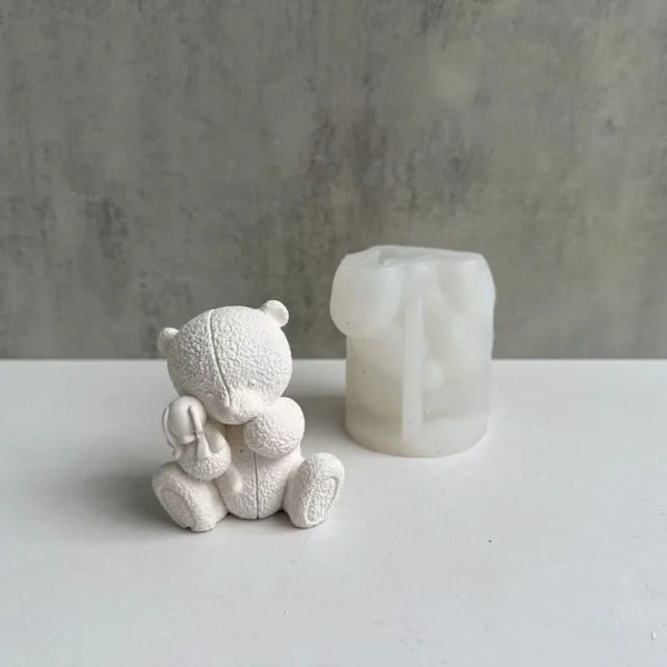 Silikoneform Epoxyharpiksform Lille bjørn Silikoneform