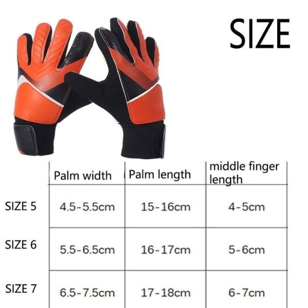 Keeperhansker Fotballhansker ORANGE STØRRELSE 7 STØRRELSE 7 Orange Size 7-Size 7