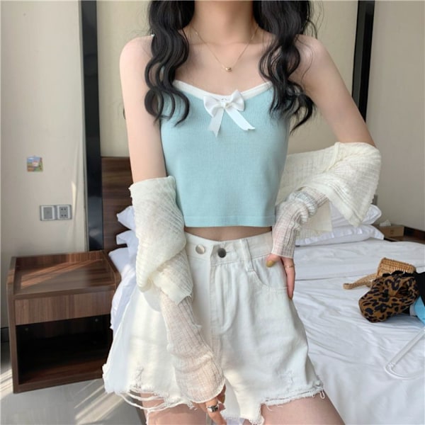 Vest Crop Topit PINK Pink