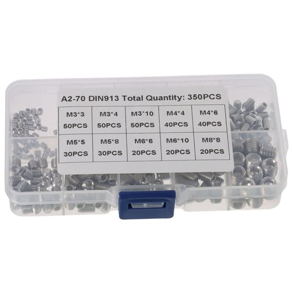 350 stk. Allen Head Skrue Socket Hex Skrue Settskrue