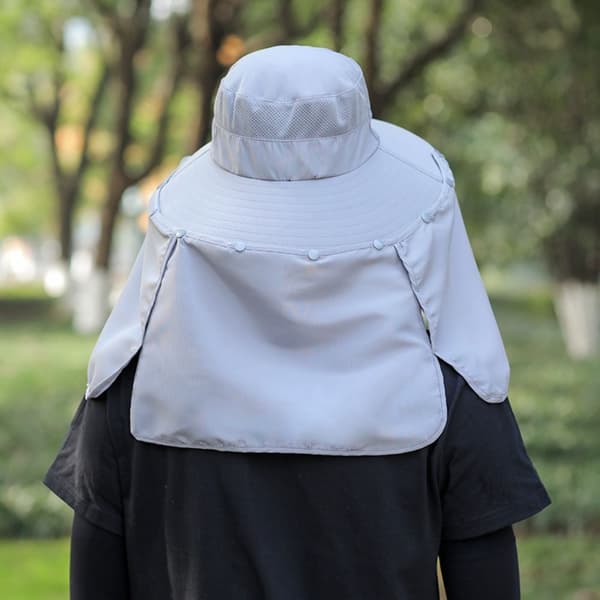Sommarhatt för män, solhatt för utomhusbruk, GRÅ grey