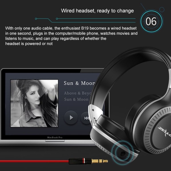 Trådløst Bluetooth Headset Ørehodetelefoner WHITE&SILVER White&Silver 31f9  | White&Silver | Fyndiq