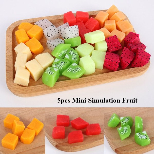 5 stk Simulation Fruit Hami Melon 4 4 4