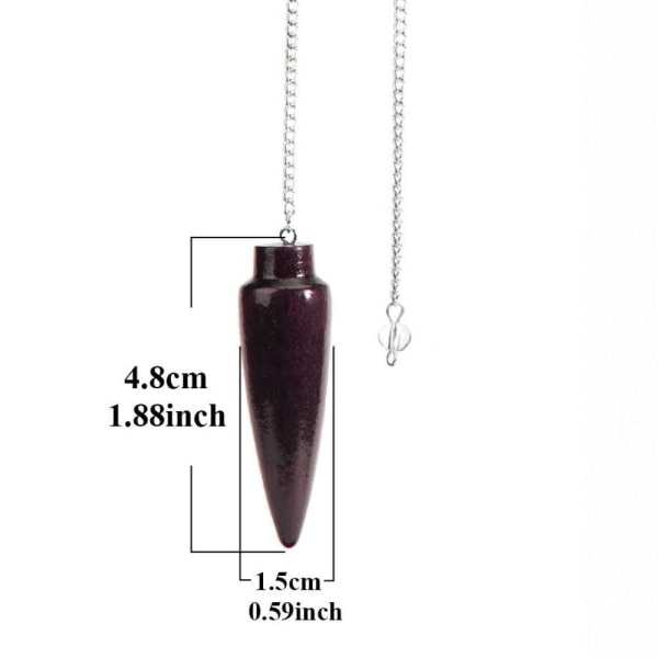 Luonnollinen puinen heiluri Reiki heiluririipus C-7 CHAKRA KETJU C-7 Chakra Chain