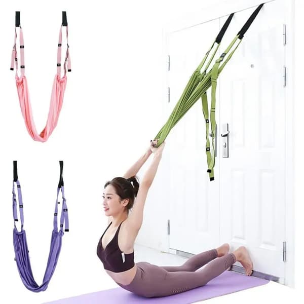 Pull Rope Aerial Yoga Strap Stretch Leg Splits Trainer LILLA Purple
