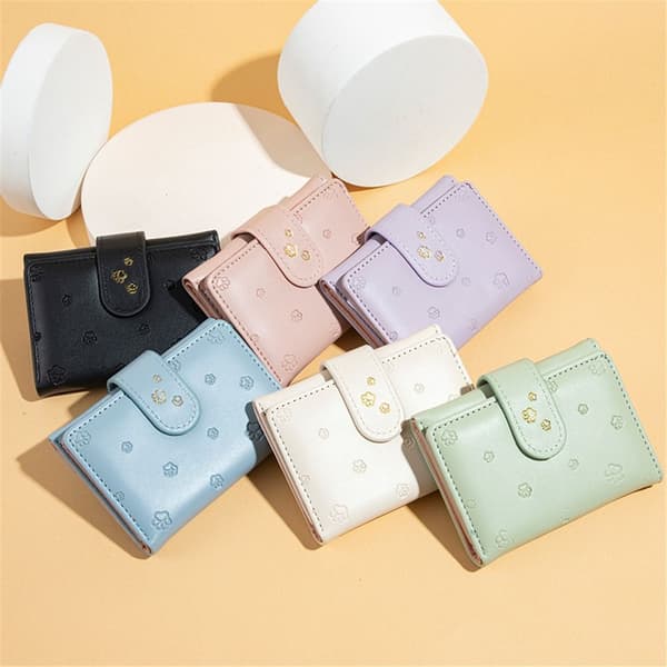 Kort Lommebok Tri-fold Lommebok HVIT white