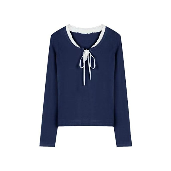 Linne Crop Top NAVY L Navy L