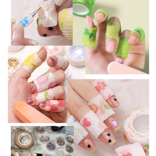 1 st Nail Finger Protection Bandage Nail Art Protect Tape 5 5 5