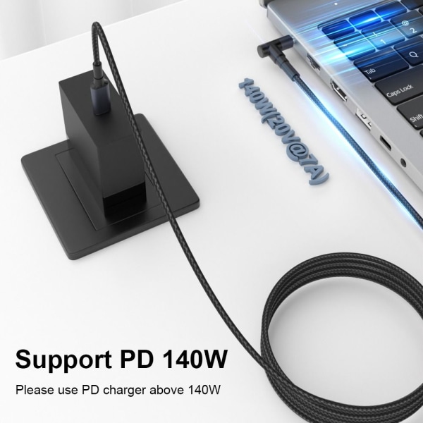 180CM USB Typ C till DC-kabel PD 140W Converter Line 7450 FOR 7450 for Dell