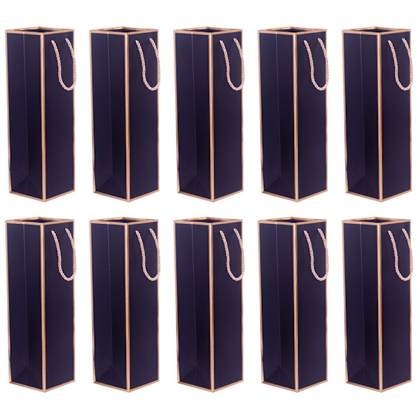 10 Stk Vingaveposer Vinflaskeposer SORT Black