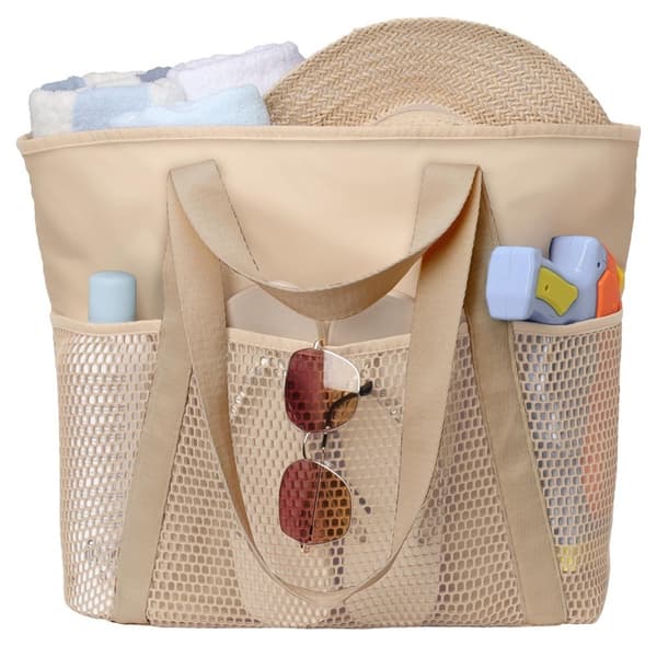 Skulderveske Strandvesker BEIGE Beige