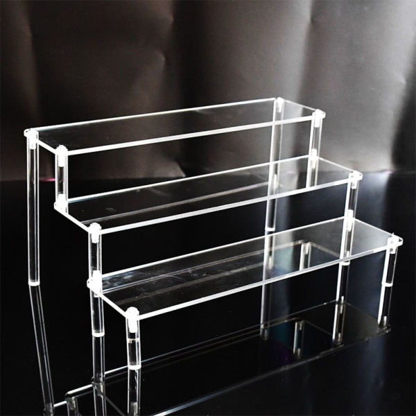 Akryl Display Stand Figur Hylde 30X8CMFOUR-LAYER FIRE-LAYER 30X8CMFour-layer