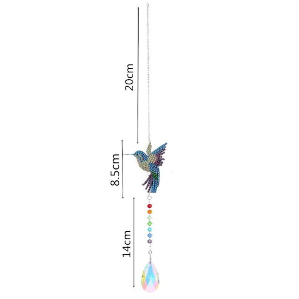 Diamond painting Tuulikello Perhonen riippuriipus STYLE 4 Style 4