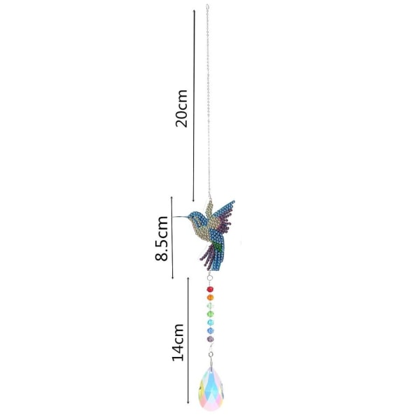 Diamond painting Wind Chime Butterfly Hängande Hänge STIL 1 Style 1