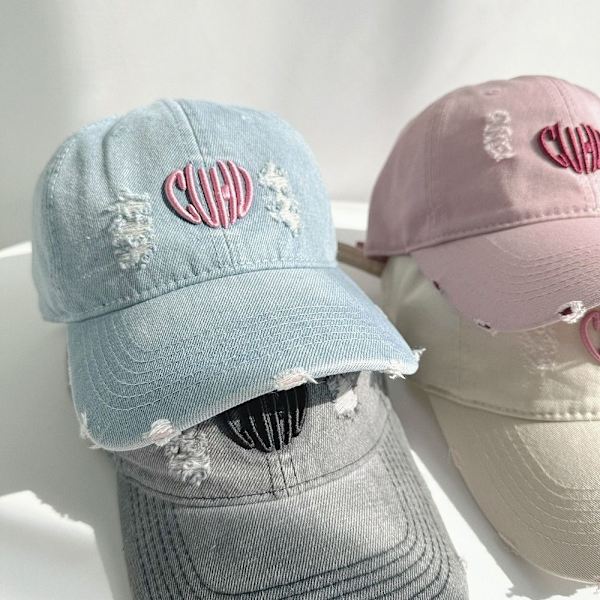 Baseball Cap Peaked Hat LYS BLÅ light blue