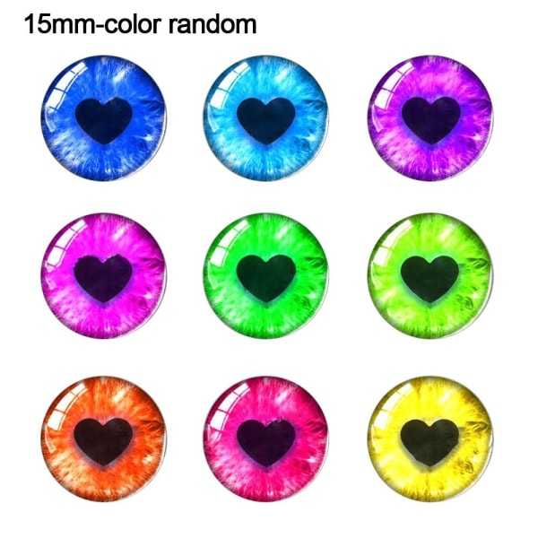 20 stk/10 par Eyes Crafts Eyes Puppet Crystal Eyes 15MMCOLOR 15mmcolor random
