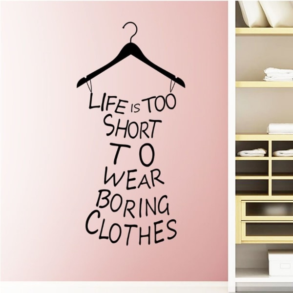 Clothesline Clothes Wall Decal Klesvask Stickers Wall Stickers