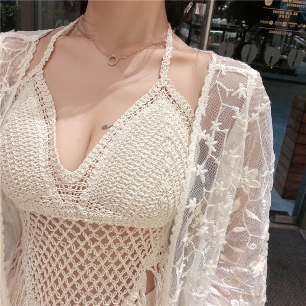 3ST Badkläder för damer Set Klädsel STIL 3 VIT STIL 3 Style 3 White