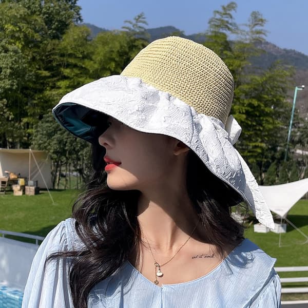 Solhatt Solskjermingshatt LYS GUL light yellow