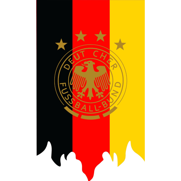 Dekorative Tysklandsflag til fodboldfester, fanforsyninger, bardekorationer til EM 2024 Germany