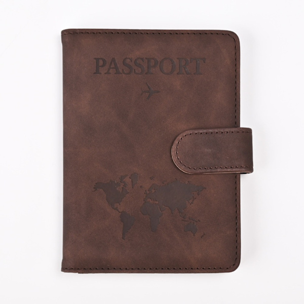 Passlommebok Passportdeksel KAFFE coffee