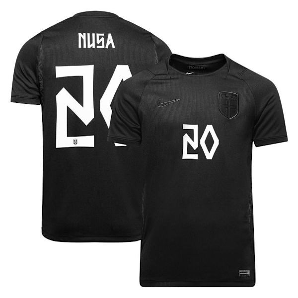 2026 World Cup Norge Bortedrakt Fotballtrøye Nr. 20 Nusa (Kun T-skjorte) S