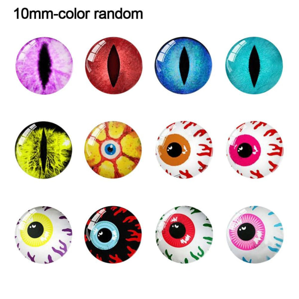 20 stk/10 par Eyes Crafts Eyes Puppet Crystal Eyes 10MM-FARGE 10mm-color random