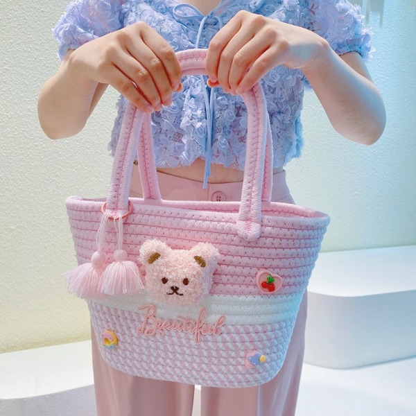 Axelväska Tulip Flower Woven Bag C C C