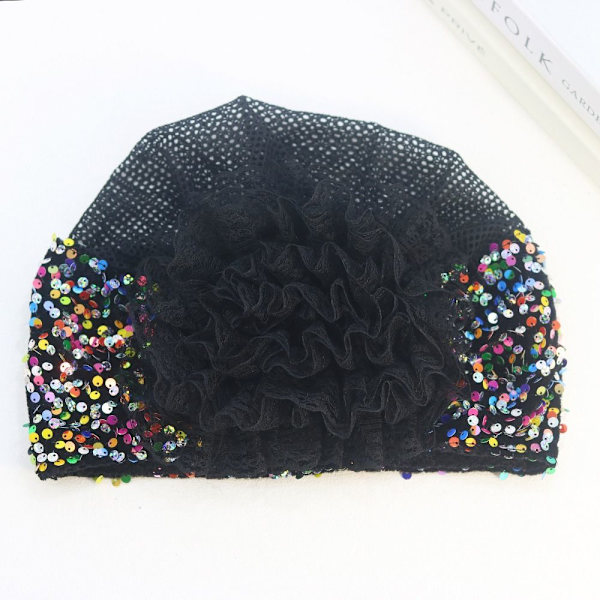 Turban Hatte Tørklæde SORT Black