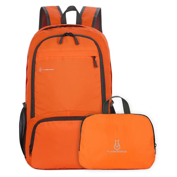 Foldbar Rygsæk Skuldertaske ORANGE orange