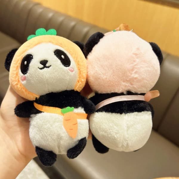 Frukt Panda Docka Plysch Hänge Docka GUL Yellow