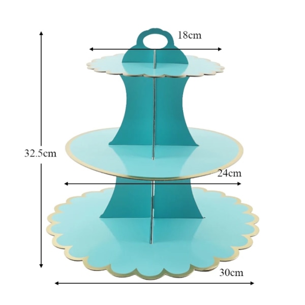 Dessert Display Rack Kake Stativ SVART black