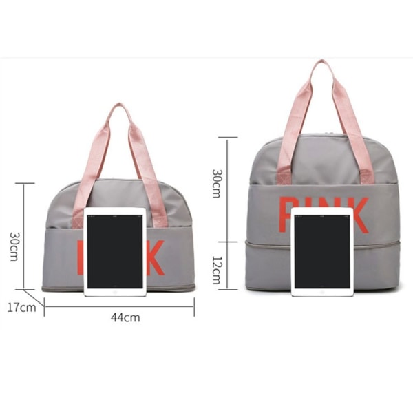 Travel Duffle Bag Resväska MÖRKROSA Dark Pink