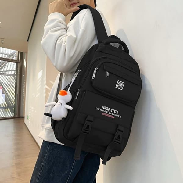 Studentsekk Skulderveske HVIT white