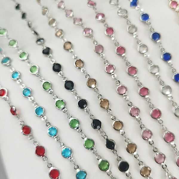 Crystal Beads Chains Halsband Chain 10 10 10