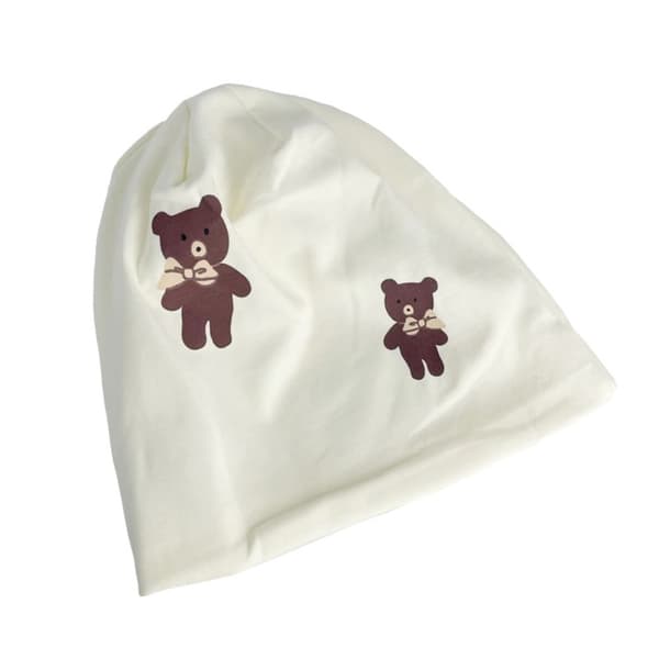 Ren bomullshatt morhatt HVIT white