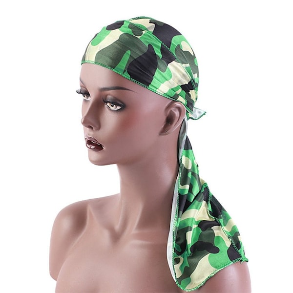 Silke Camouflage Durag Hip Hop kappehatt MULTICOLOR multicolor