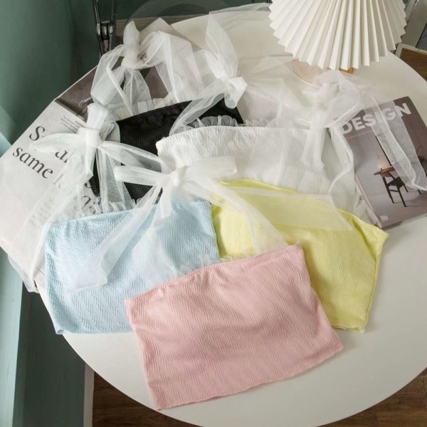 Bow Camisole Vest Sexy Tank Top COLOR 4 COLOR 4 Color 4