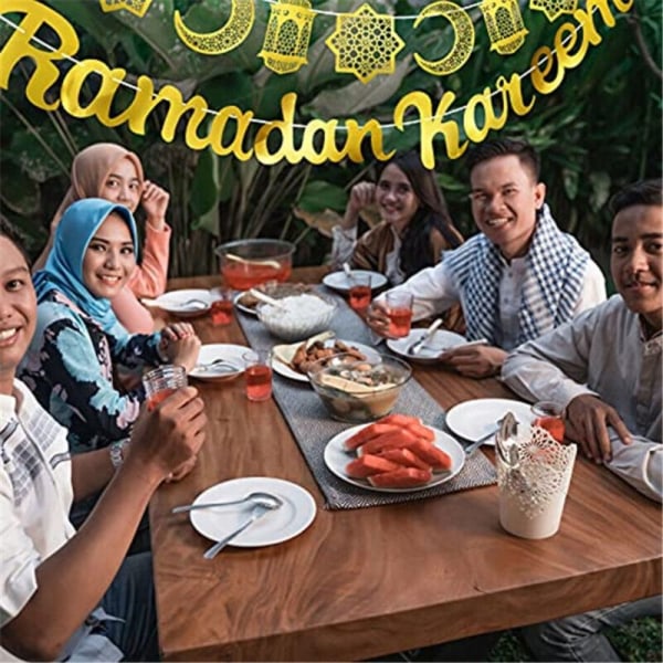 Eid Mubarak -riipus Ramadan-sisustus Riippuvat etiketit Koristeet