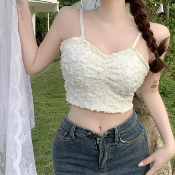 V-hals Top Vest ABRIKOS Apricot