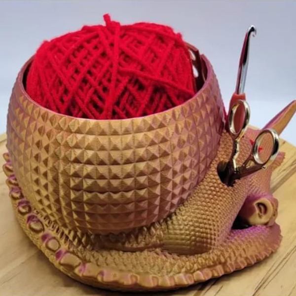 Lankakulho Knitting Bowl PUNAINEN Red