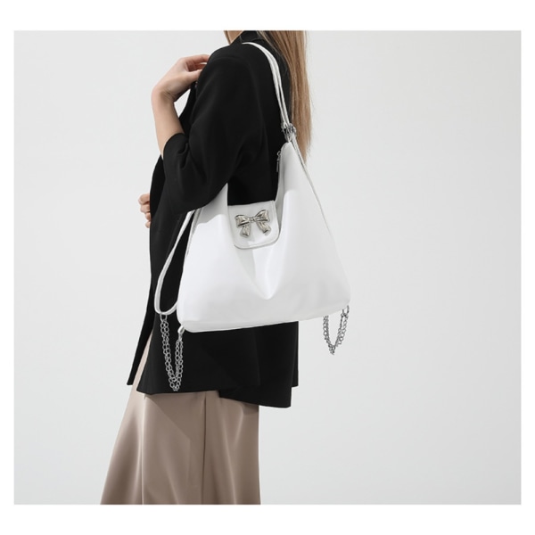 Sløjfe Håndtaske Tote Bag SORT Black