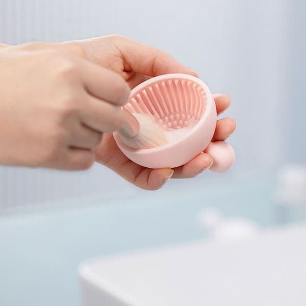 Makeuppensel Renseskål LYSERØD Pink