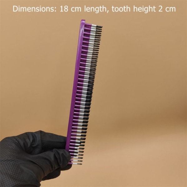 3 Rækker Detangling Comb Curl Defining Brush MULTICOLOR Multicolor