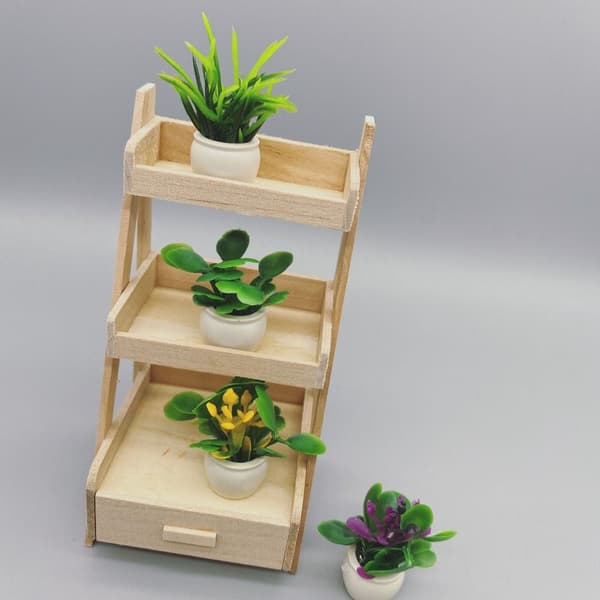 Dockskåp Miniatyr Växt Plast Simuleringsvas 1 1 1