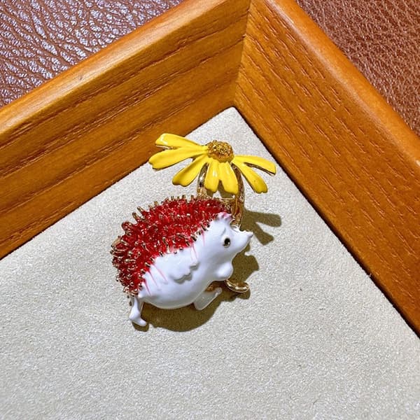 Daisy Broscher Igel Brosch ORANGE Orange