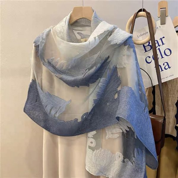 Silk Scarf Beach Shawl 3 3 3
