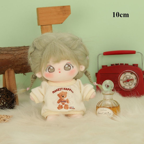Dukke Hettegensere Sweatshirt Antrekk BEIGE 10CM Beige 10cm